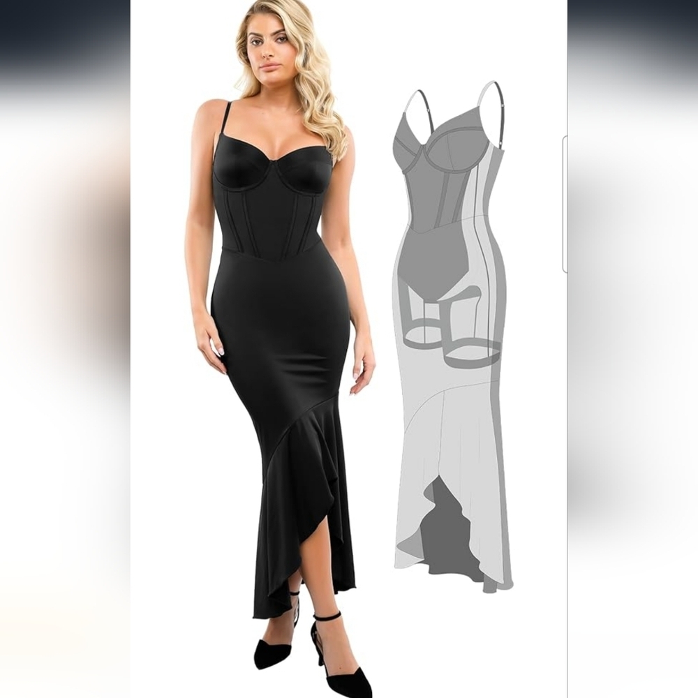 Elegant Black Women's Dress